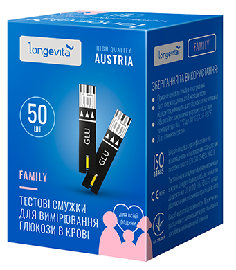 Тест полоски Longevita Family 50 шт 1949650959 фото