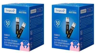 Тест полоски Longevita Family 100 шт 1949653037 фото