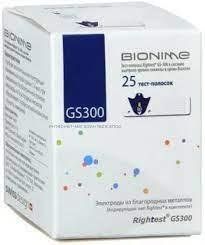 Тест-смужки GS300 Bionime Rightest (25 шт.) 1963683191 фото